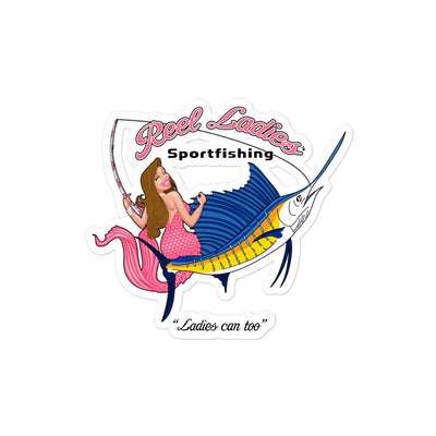 Reel Ladies Sportfishing Bubble-free stickers