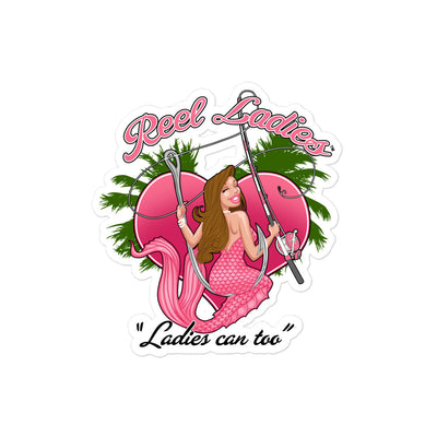 Ladies can too Bubble-free sticker