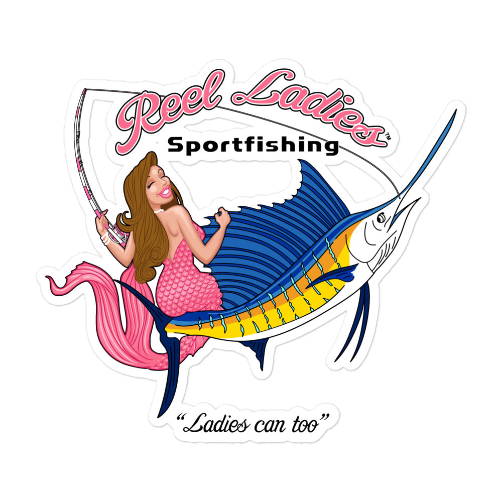 Reel Ladies Sportfishing Bubble-free stickers